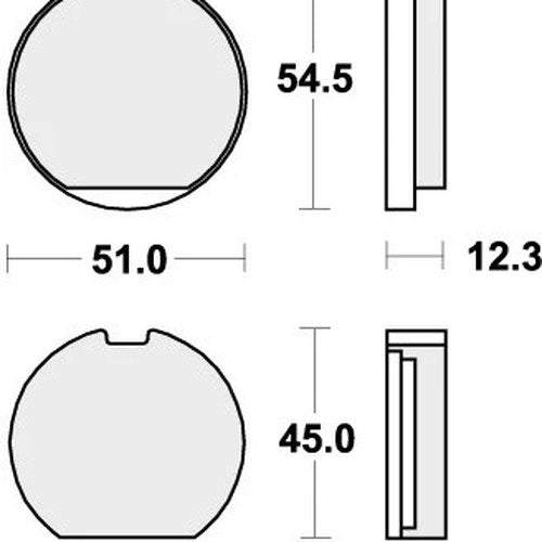 Sbs Brake Pads Rear For Kawasaki KZ 650 C 1978 - 1979