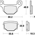 Sbs Brake Pads Front For Rieju 50 Spike X 2008 - 2009