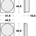 Sbs Brake Pads Front For Yamaha RS 125 DX 1980 - 1986