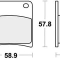 Sbs Brake Pads Rear For Suzuki VX 800 L - P 1990 1993