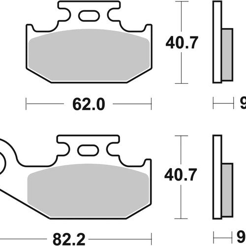 Sbs Brake Pads Rear For Can - AM 900 Ryker S 2019 2023