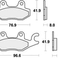 Sbs Brake Pads Rear For Triumph 900 Trophy 1996 - 2003