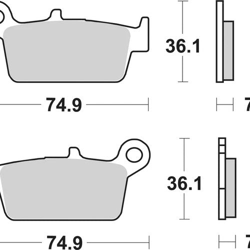 Sbs Brake Pads Front For Peugeot SV 125 Geo 1991 - 1992