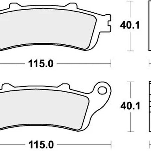 Sbs Brake Pads Rear For Honda ST 1300, ABS 2002 - 2007