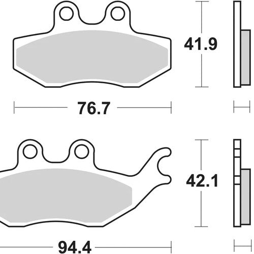 Sbs Brake Pads Front For Rieju RS2 50 Matrix 2003 - 2009