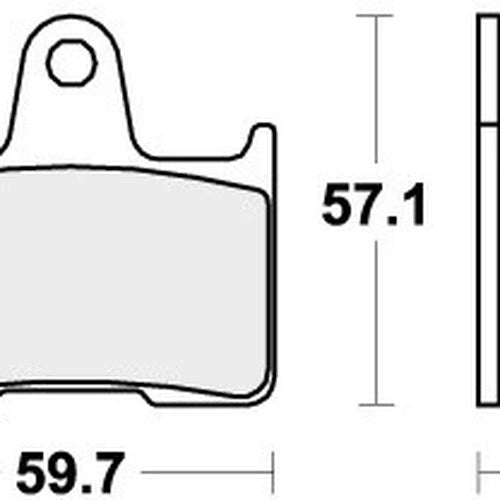 Sbs Brake Pads Rear For Kawasaki Zzr 1400 SE 2016 - 2018
