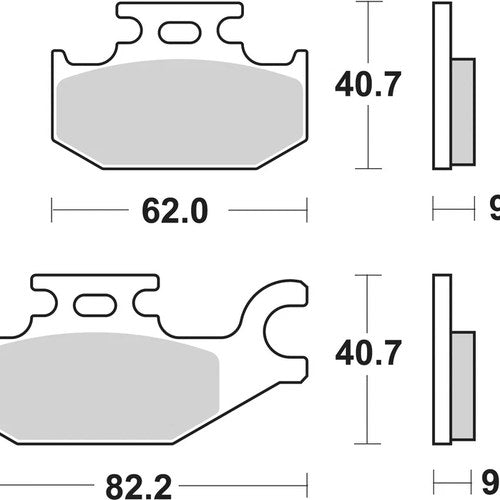 Sbs Brake Pads Rear For Suzuki UH 125 Burgman 2015 - 2019