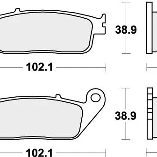 Sbs Brake Pads Rear For Honda ST 1100 ABS - Tcs 1992 1995