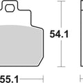 Sbs Brake Pads Rear For Piaggio Vespa 250 MP3 2006 - 2007