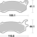 Sbs Brake Pads Front For Daytona DY 125 RS Efi 2017 - 2021