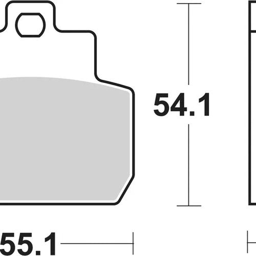 Sbs Brake Pads Rear For Gilera RC 500 Fuoco ie 2008 - 2017