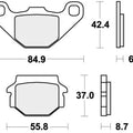 Sbs Brake Pads Front For Malaguti Mgx 425 Ronco 1987 - 2011