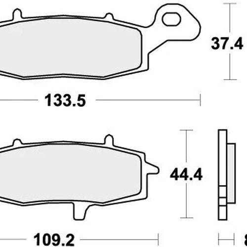 Sbs Brake Pads Front For Kawasaki VN 900 Classic 2006 - 2016