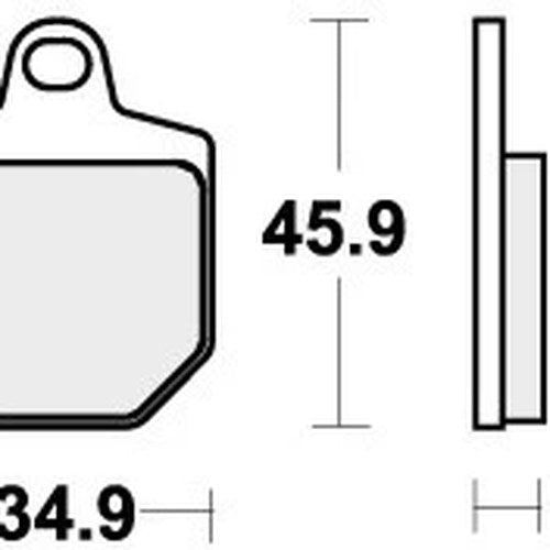 Sbs Brake Pads Front For HM Crm 250 X Supermotard 2007 - 2013
