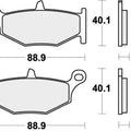 Sbs Brake Pads Rear For Suzuki DL 1050 V - Strom XT 2020 2024