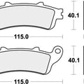 Sbs Brake Pads Rear For Honda GL 1800 Gold Wing F6B 2013 - 2016