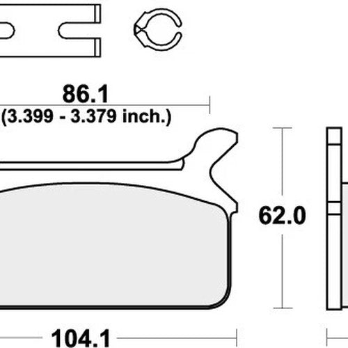 Sbs Brake Pads Rear For Harley Davidson Flt 0 Series 1988 - 1999