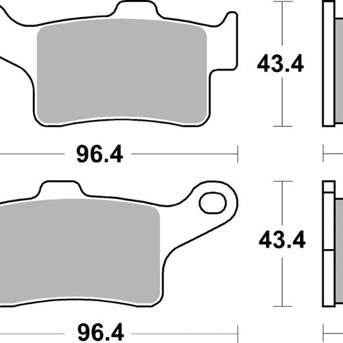 Sbs Brake Pads Rear For Can - AM 1330 Spyder RT Limited 2013 2022