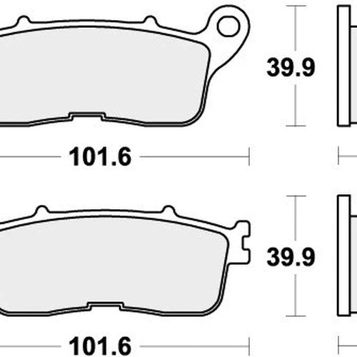 Sbs Brake Pads Rear For Honda Vfr 1200 XC Crosstourer 2012 - 2019