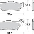 Sbs Brake Pads Rear For Ducati 1158 Multistrada V4S Sport 2021 - 2025