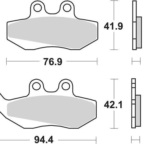 Sbs Brake Pads Front For Gilera Vxr 180 Runner 4T (Grimeca cal.) 2001 - 2008