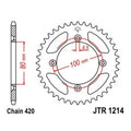 JT Steel Rear Sprocket 420 36T #JTR1214.36 fits Honda CRF70F/XR70R