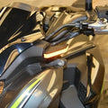 New Rage Cycles LED Front Turn Signals Amber for Kawasaki Z900 ABS 2020-2023
