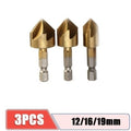Counter Sink Drill Bit Set 1/4'' 6mm-19mm 3PCS