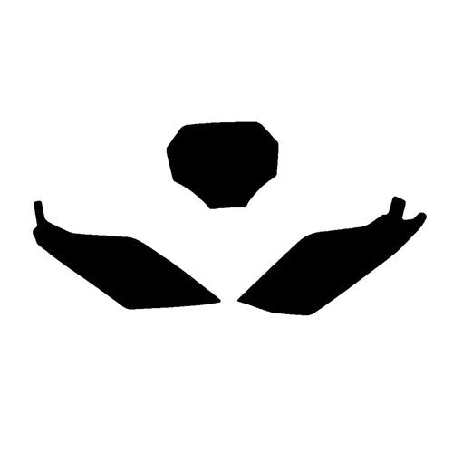 Blackbird Black Number Board Backgrounds Yamaha YZ-F 250 24-25, 450 23-25