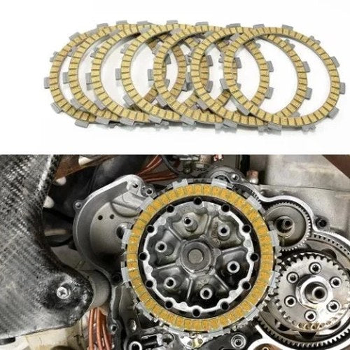 Clutch Friction Plate Set 7 Husaberg FE 450-650 2004-2008, FS650 2004-2008