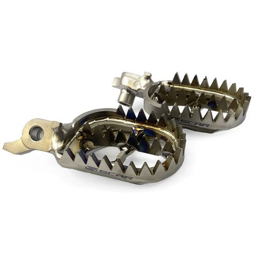 Scar Titanium Foot Pegs Yamaha YZ250F 24-25, WR250F 2025, YZ250FX 2025