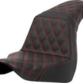 Saddlemen Step-Up LS Seat Red Stitch Black #284738 Harley Davidson