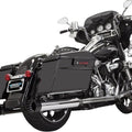 Bassani 4" Dnt Straight Can Mufflers Chrome/Black Outer #1F7DNT5 Harley Davidson