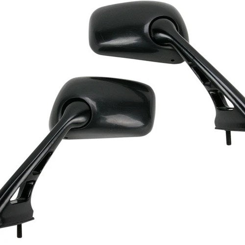 Emgo Replacement Mini Mirror Set Rectangular Black