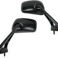 Emgo Replacement Mini Mirror Set Rectangular Black