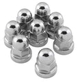 Colony Milled Hex Head Cylinder Base Nut Kit Chrome #7813-8 Harley Davidson