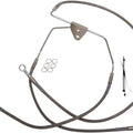 DS Braided Brake Line Kit Non-ABS Front +10" Harley Davidson #143683