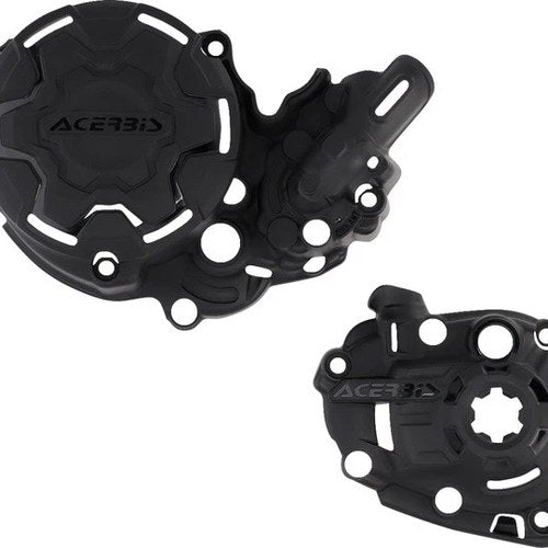 Acerbis X-Power Engine Cover Kit Black #2986210001 for Yamaha YZ250F