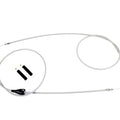 Stainless Steel Throttle and Idle Cable Set Clear Coat +8 in for Harley-Davidson