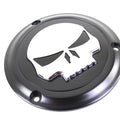 Black 3 Hole Skull Derby Cover for Harley-Davidson
