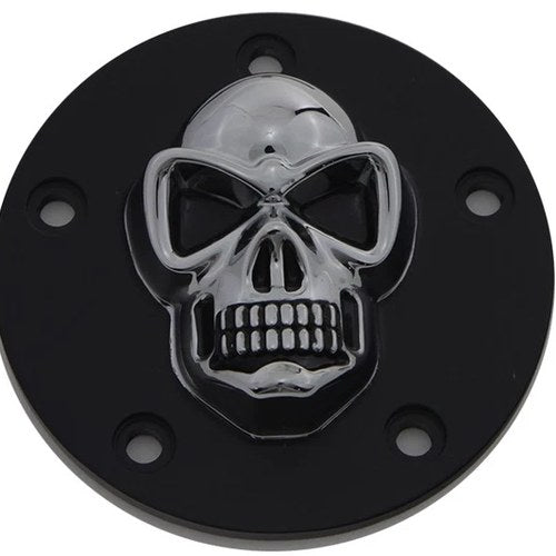 Black Skull Style Point Cover for Harley-Davidson