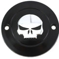 Skull Ignition System Cover 2-Hole Black for Harley-Davidson