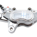 Chrome Front 4 Piston Left Side Caliper for Harley-Davidson