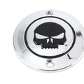 Skull Ignition System Cover 2-Hole Chrome for Harley-Davidson
