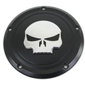 Black 5 Hole Skull Derby Cover for Harley-Davidson