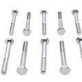 Chrome Hex Cap Bolts 1/4 inch x 2 for Harley-Davidson
