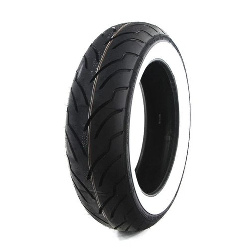 Rear Dunlop American Elite 180/65B x 16 inch Wide Whitewall for Harley-Davidson