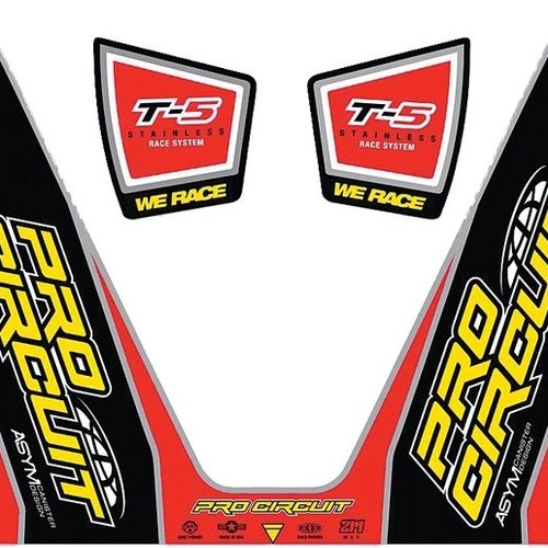 Pro Circuit Replacement Sticker for Pro Circuit 2012 T-5 Stainless Steel Muffler