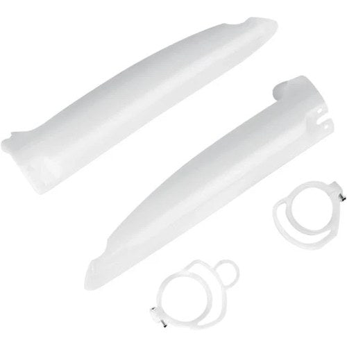 UFO Fork Tube Protectors White for Kawasaki KX500/KX250 2-Stroke/KX125 1994-1995