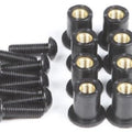 Puig Windscreen Well Nut Screw Kit Black